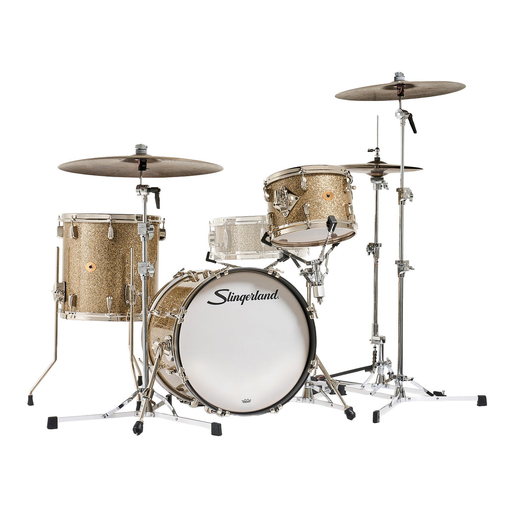 Slingerland Radio King 12/14/18 3pc. Drum Kit Gold Glass Glitter - MusicMarket
