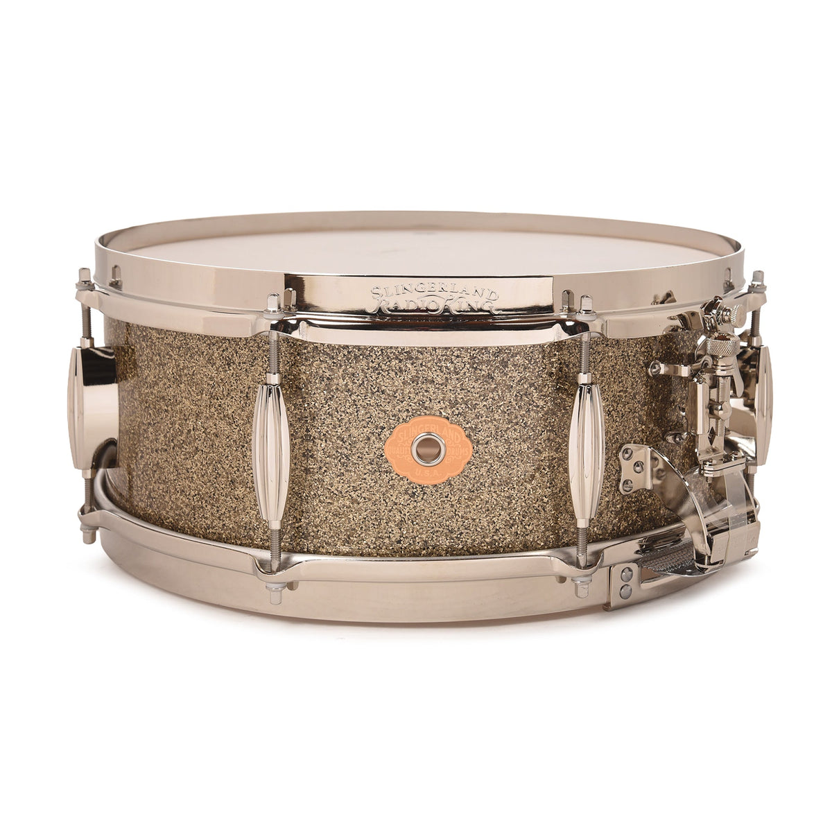 Slingerland Radio King 5.5x14 Snare Drum Gold Glass Glitter - MusicMarket