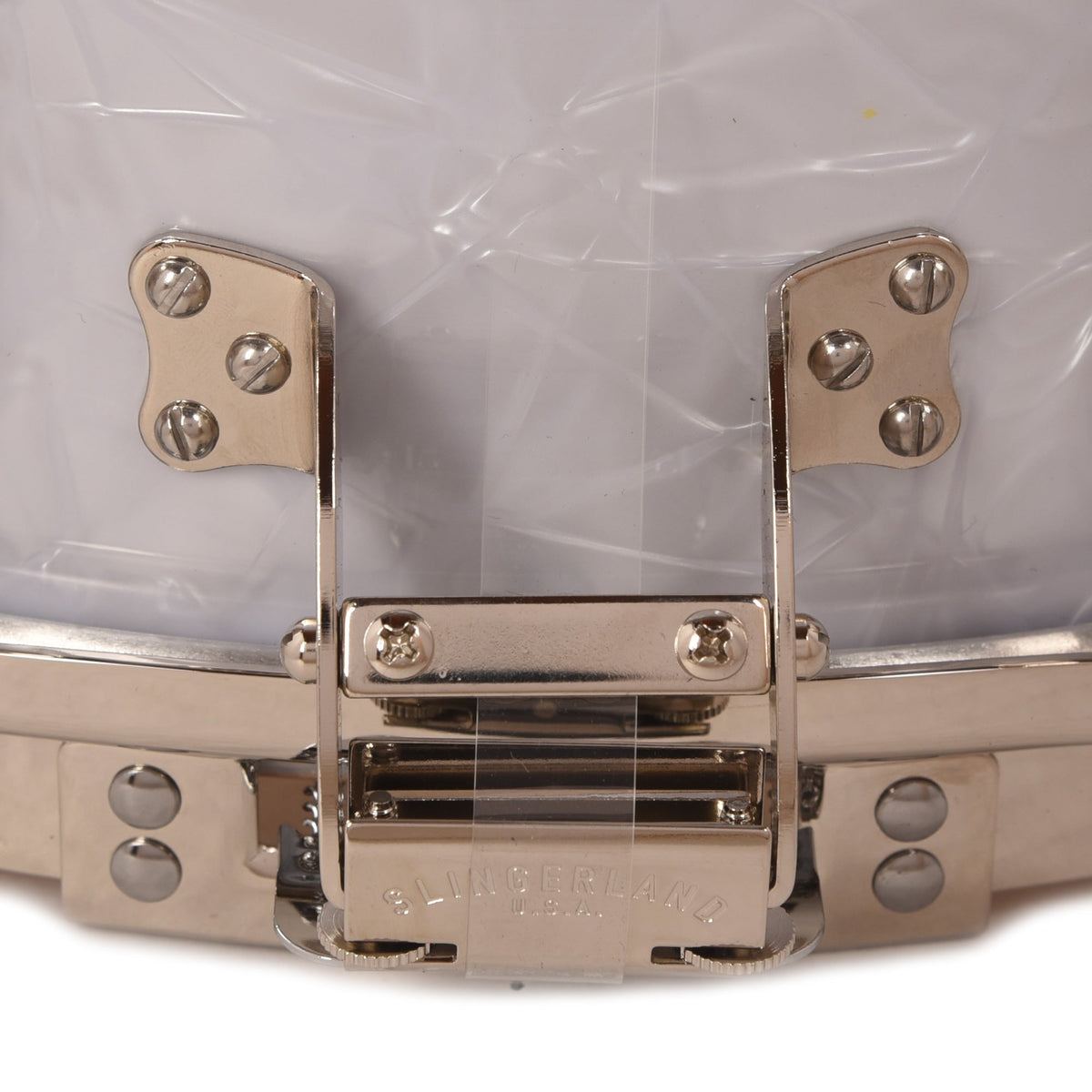 Slingerland 6.5x14 Limited Edition Gene Krupa Snare Drum White Marine Pearl - View 4 | MusicMarket