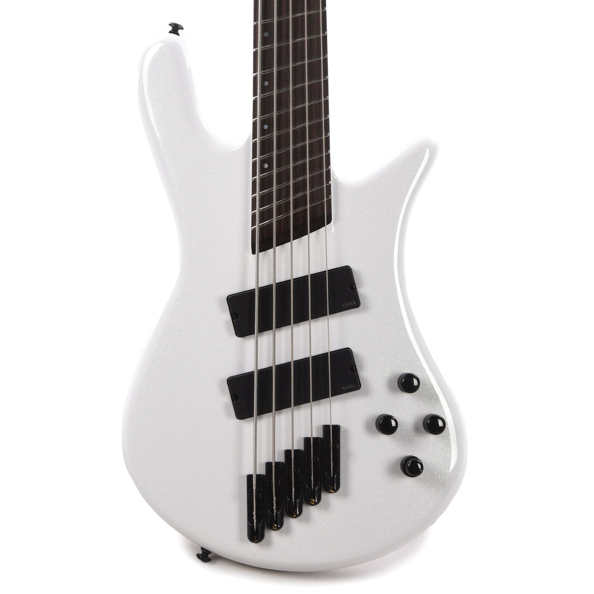 Spector NS Dimension 5 Bass White Sparkle Gloss - MusicMarket