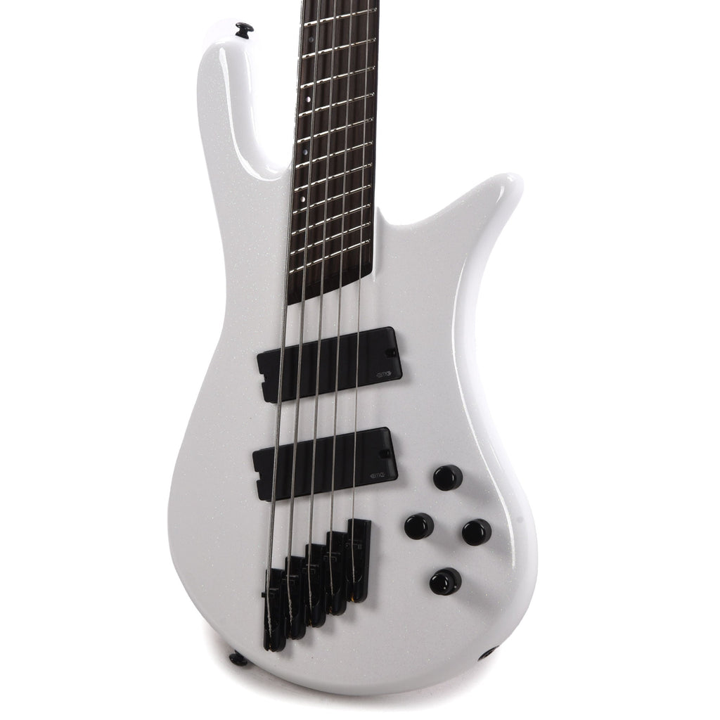 Spector NS Dimension 5 Bass White Sparkle Gloss - View 2 | MusicMarket