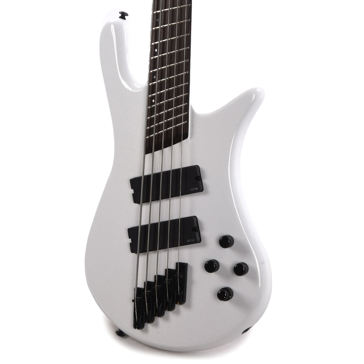Spector NS Dimension 5 Bass White Sparkle Gloss - View 2 | MusicMarket