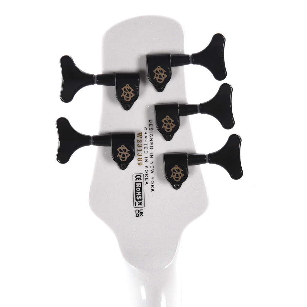Spector NS Dimension 5 Bass White Sparkle Gloss - View 7 | MusicMarket