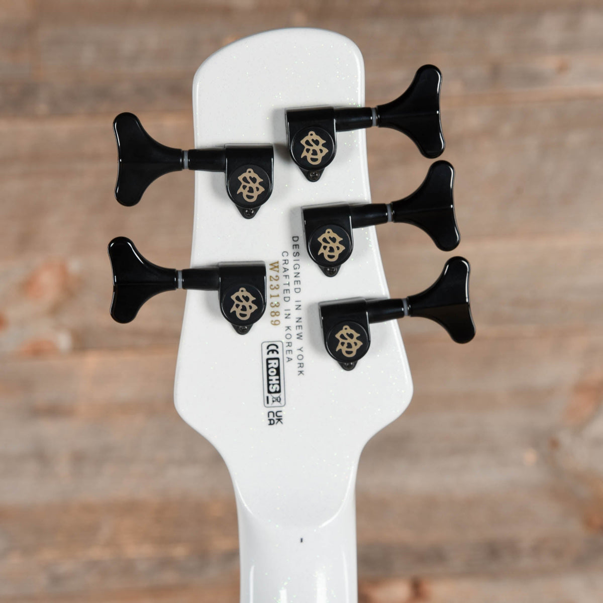 Spector NS Dimension 5 Bass White Sparkle Gloss - View 6 | MusicMarket