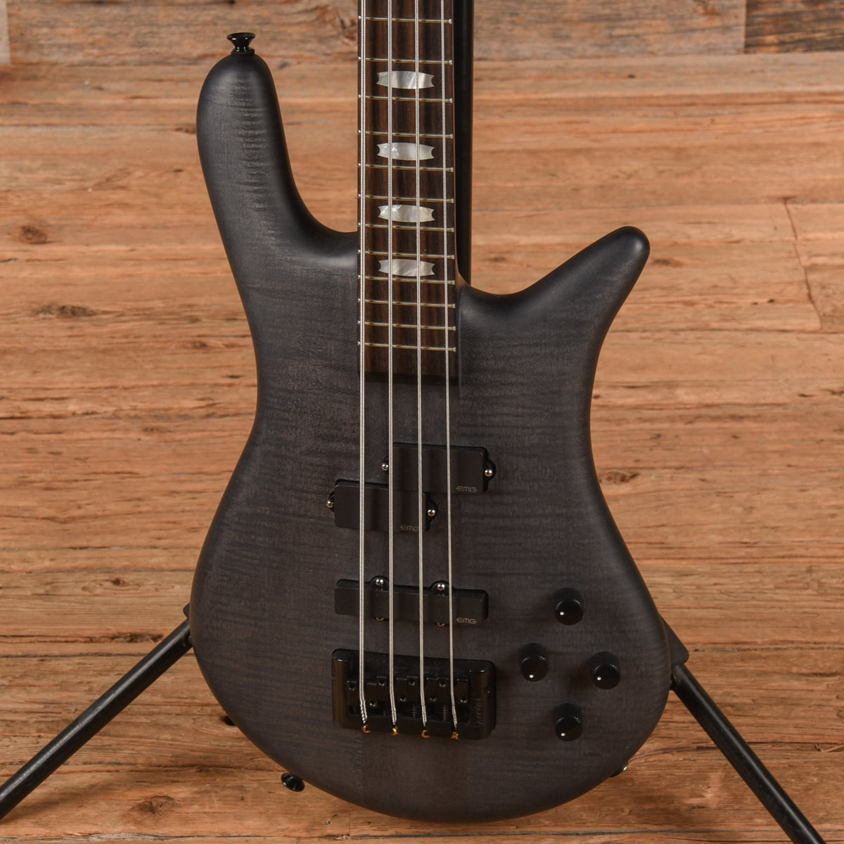 Spector Euro 4 LX Transparent Black 2022 - View 2 | MusicMarket