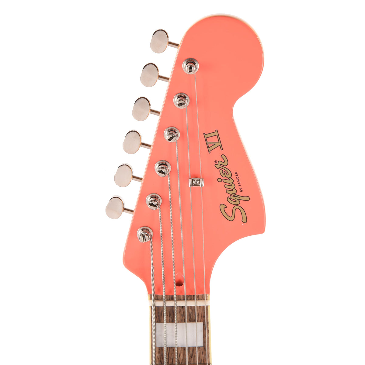 Squier Classic Vibe Bass VI Tahitian Coral - View 6 | MusicMarket