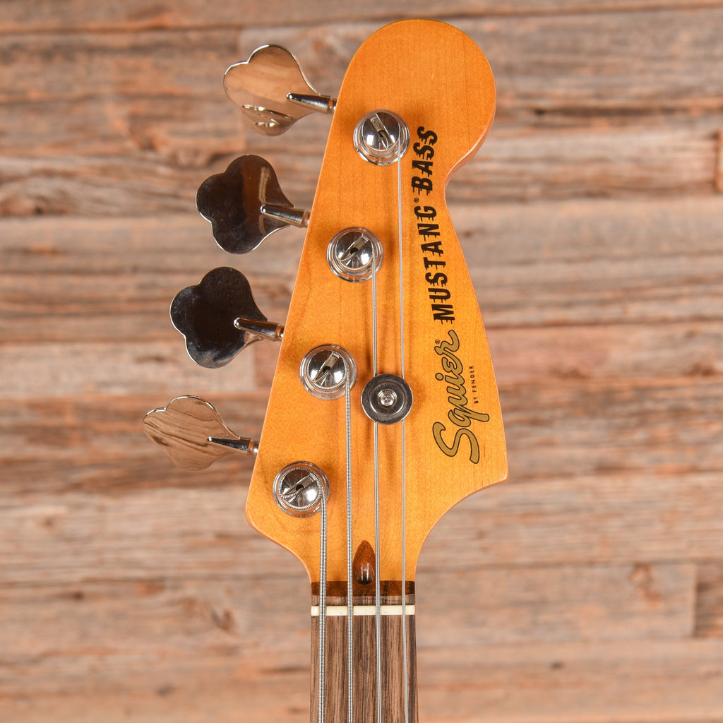 Squier Classic Vibe '60s Competition Mustang Bass Lake Placid Blue with Olympic White Stripes 2023 - View 6 |