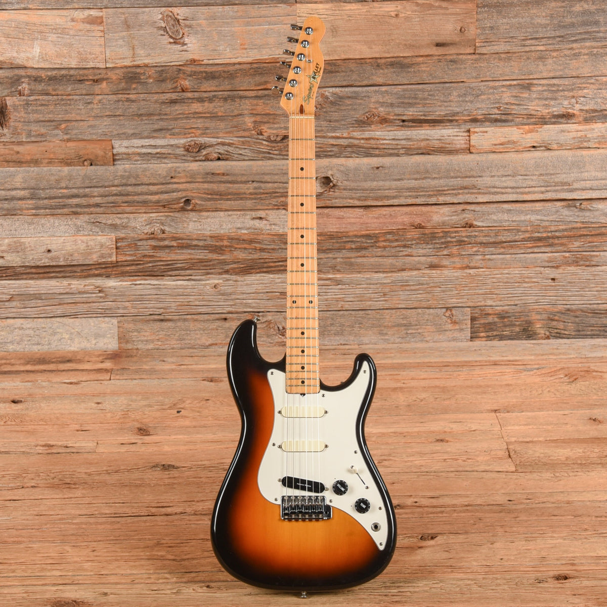 Squier Bullet S-3T Brown Sunburst 1986 - View 4 | MusicMarket