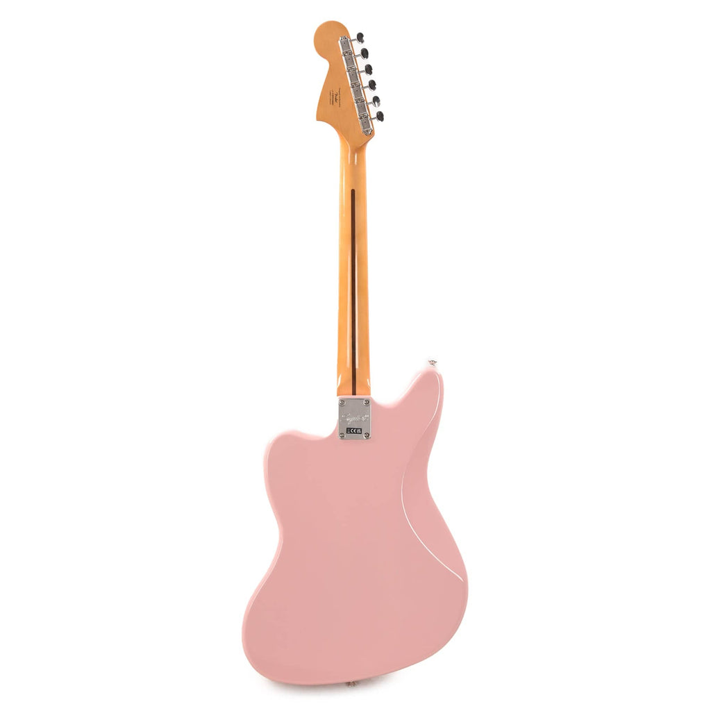Squier Classic Vibe '60s Jaguar Shell Pink w/Matching Headcap & 3-Ply Mint Pickguard - View 5 | MusicMarket