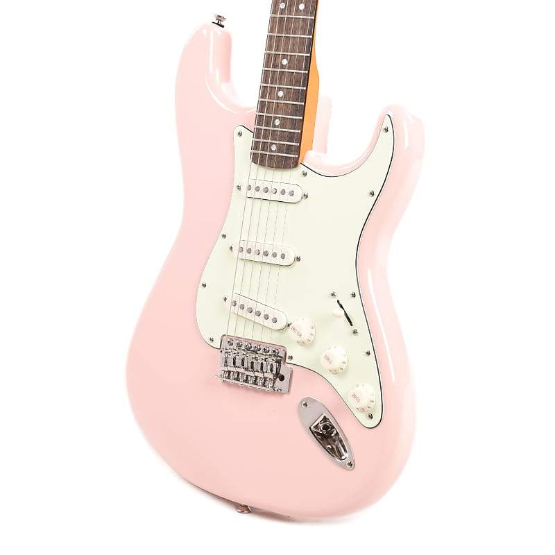 Squier Classic Vibe '60s Stratocaster Shell Pink w/Mint Pickguard - View 2 | MusicMarket