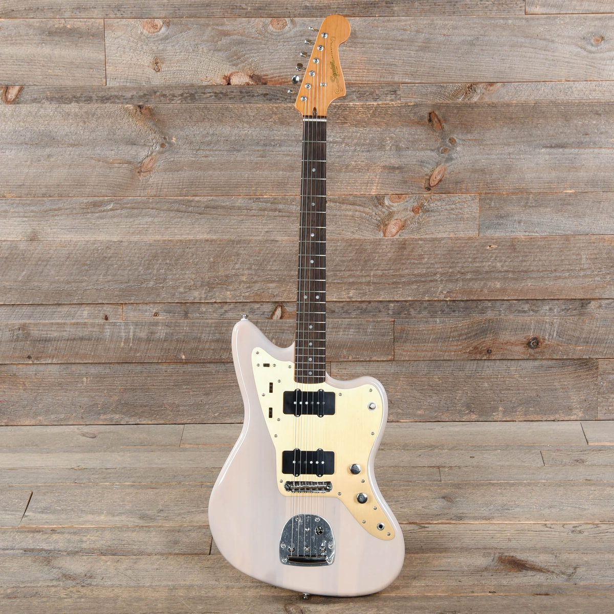 Squier Classic Vibe Late '50s Jazzmaster White Blonde w/Gold Anodized Pickguard - View 4 | MusicMarket
