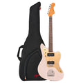 Squier Classic Vibe Late '50s Jazzmaster White Blonde w/Gold Anodized Pickguard and FEJ610 Gig Bag Bundle - MusicMarket