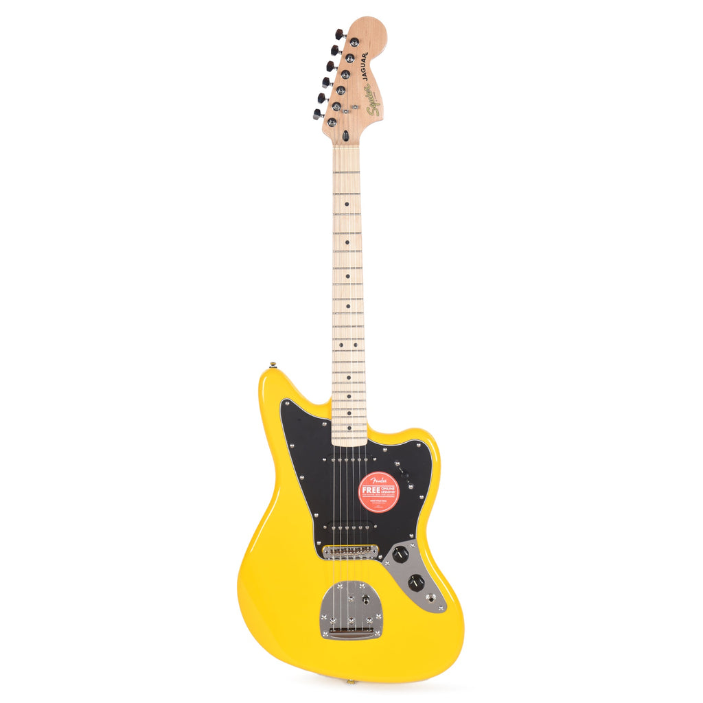 Squier FSR Affinity Jaguar Graffiti Yellow - View 4 | MusicMarket