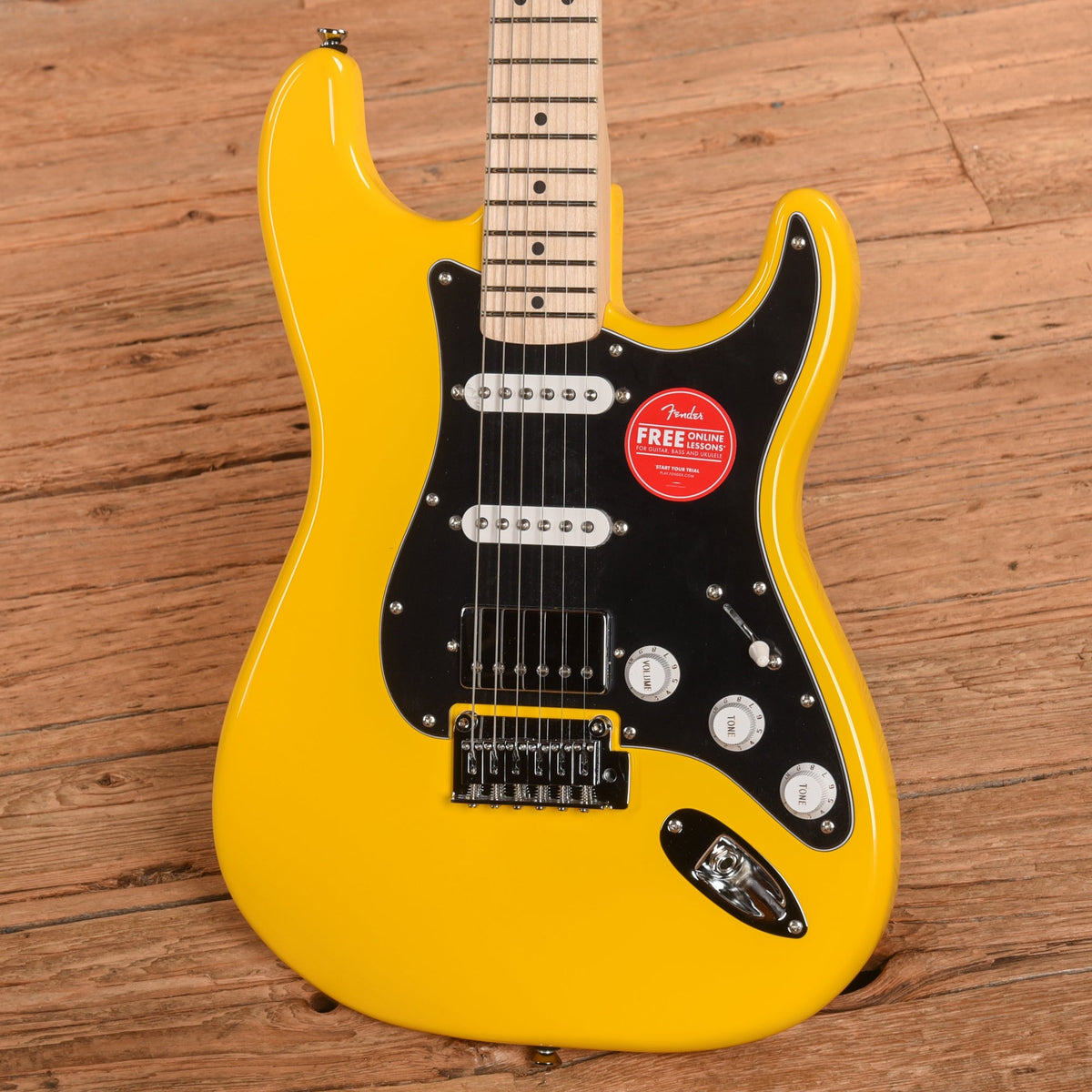 Squier FSR Affinity Stratocaster HSS Graffiti Yellow - View 2 | MusicMarket