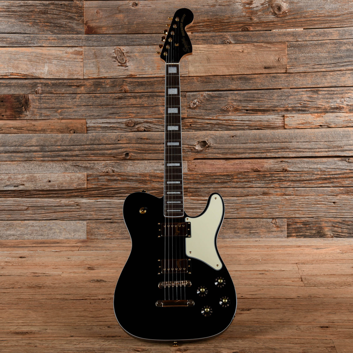 Squier Paranormal Troublemaker Telecaster Deluxe Black 2024 - View 4 | MusicMarket