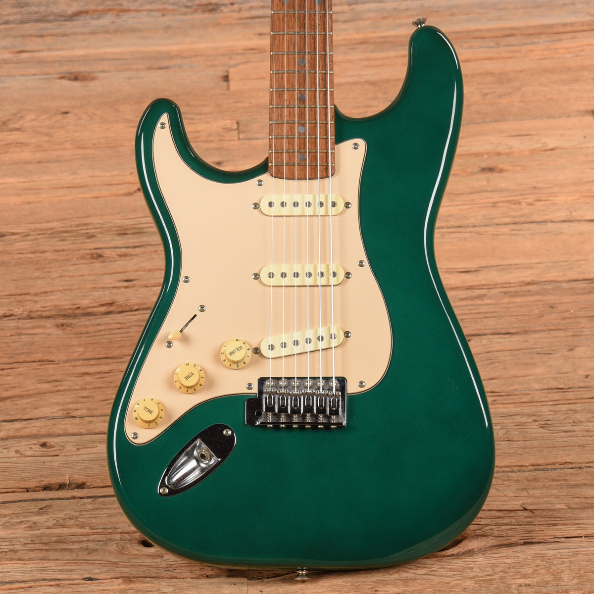 Squier Standard Stratocaster British Racing Green 1998 LEFTY - MusicMarket
