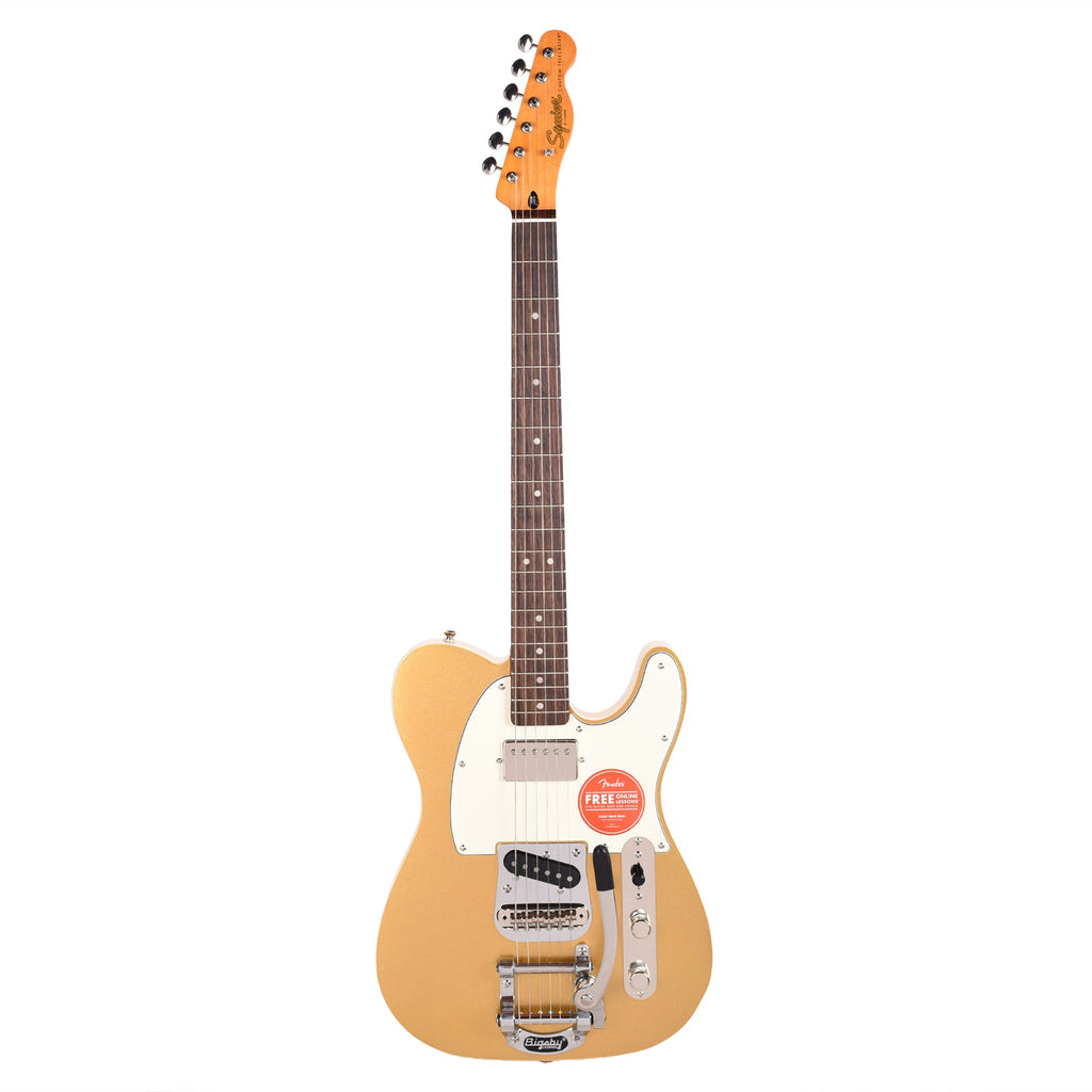 Squier Classic Vibe Custom Telecaster SH Aztec Gold w/Bigsby - View 4 | MusicMarket