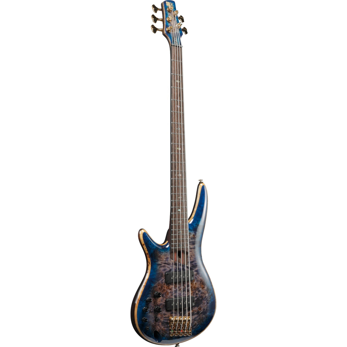 Ibanez SR Premium 5 String Left Handed Electric Bass - Cerulean Blue Burst - View 5 | MusicMarket