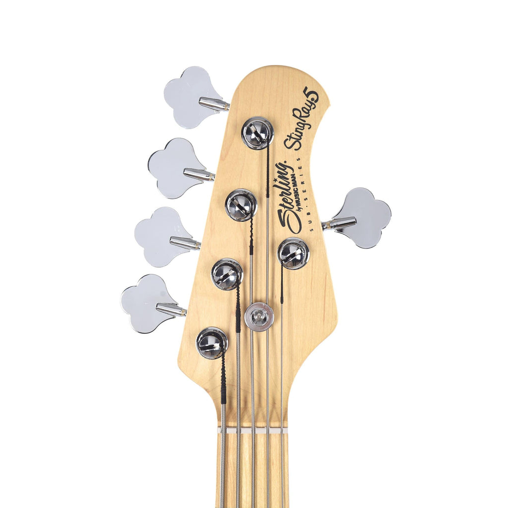 Sterling by Music Man S.U.B. Series StingRay5 5-String Mint Green w/Guitar Stand, Tuner and 10' Cable Bundle -