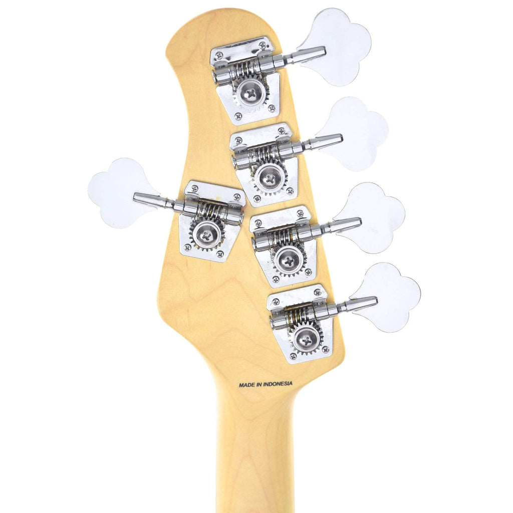 Sterling by Music Man S.U.B. Series StingRay5 5-String Trans Blue Satin w/Guitar Stand, Tuner and 10' Cable Bundle