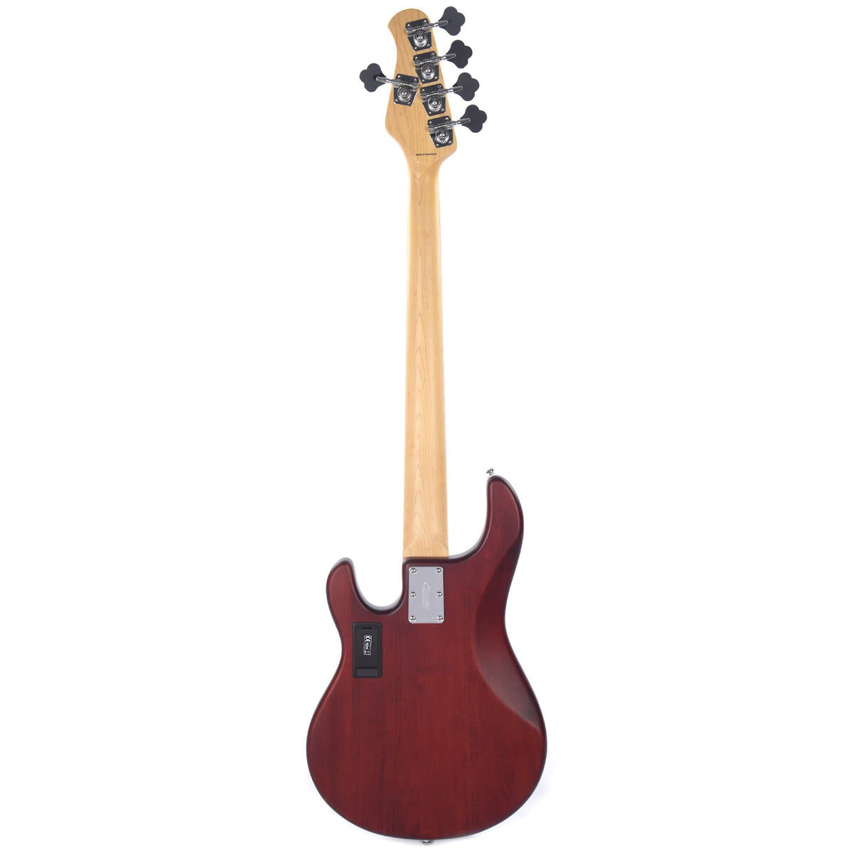 Sterling by Music Man S.U.B. Series StingRay5 5-String Walnut Satin w/Guitar Stand, Tuner and 10' Cable Bundle -