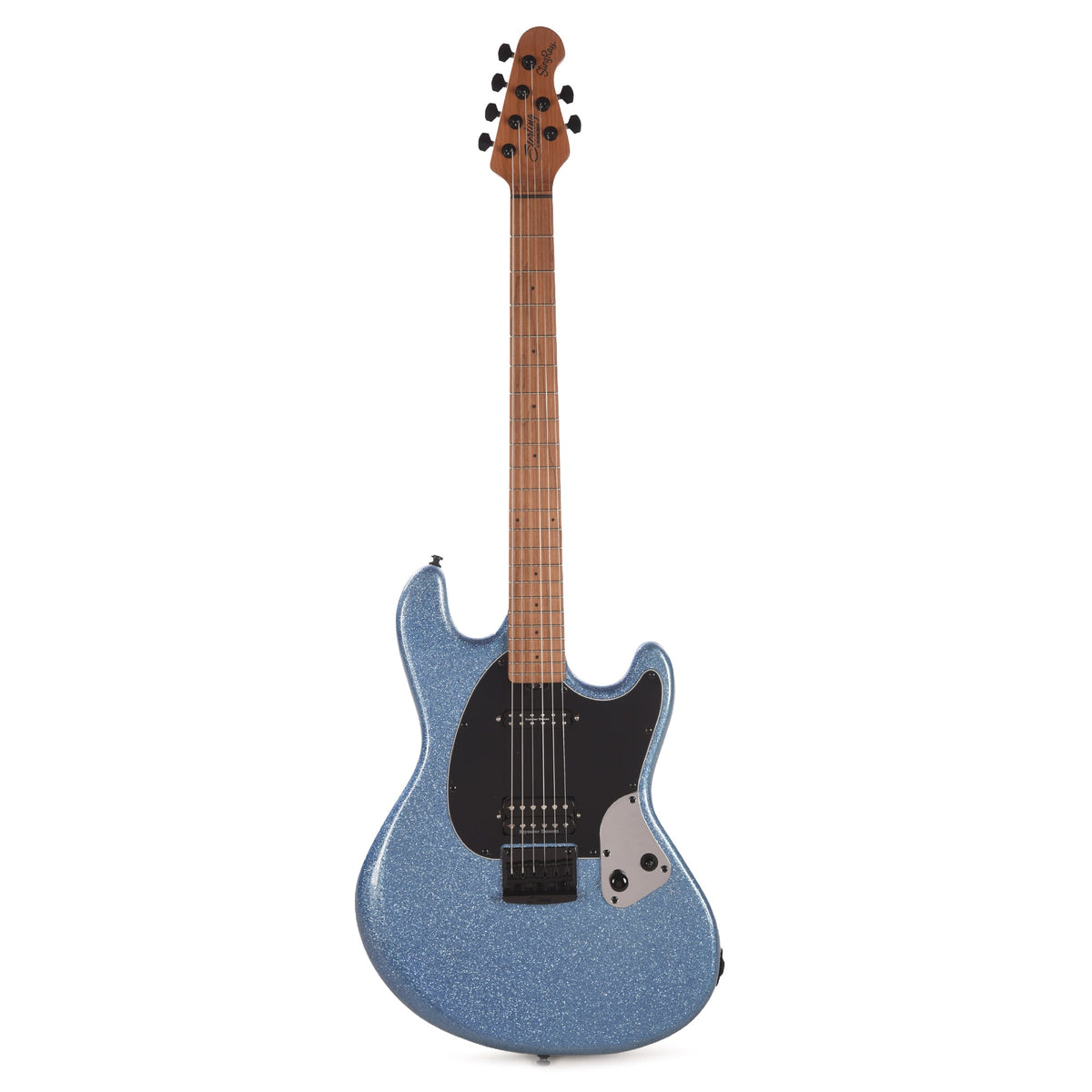 Sterling by Music Man Fluff Artist Series StingRay Guitar Amana Boat Blue - View 4 | MusicMarket