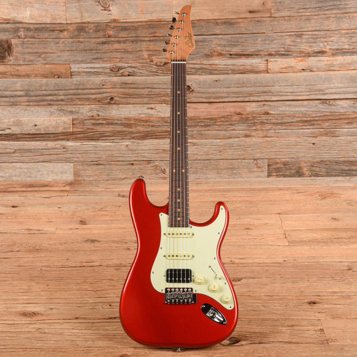 Suhr Classic S HSS Candy Apple Red Antique - View 4 | MusicMarket