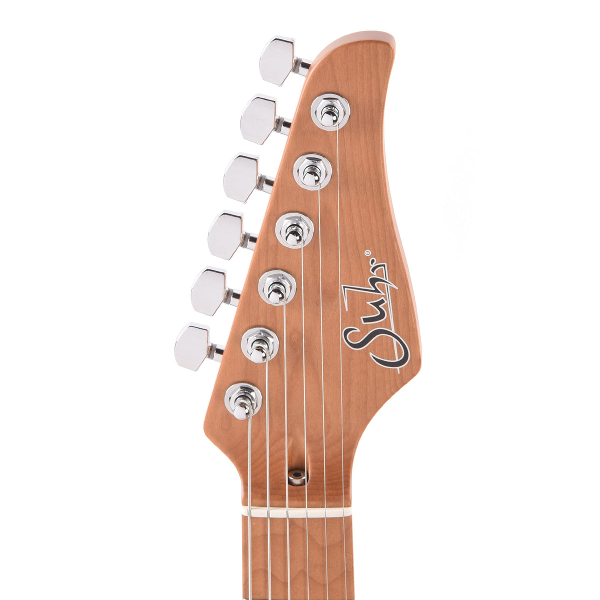 Suhr Custom Classic S Swamp Ash SSS Trans Blonde w/Roasted Maple Neck - View 6 | MusicMarket
