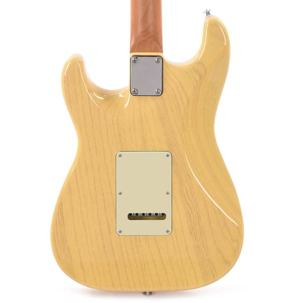 Suhr Custom Classic S Swamp Ash SSS Trans Blonde w/Roasted Maple Neck - View 3 | MusicMarket