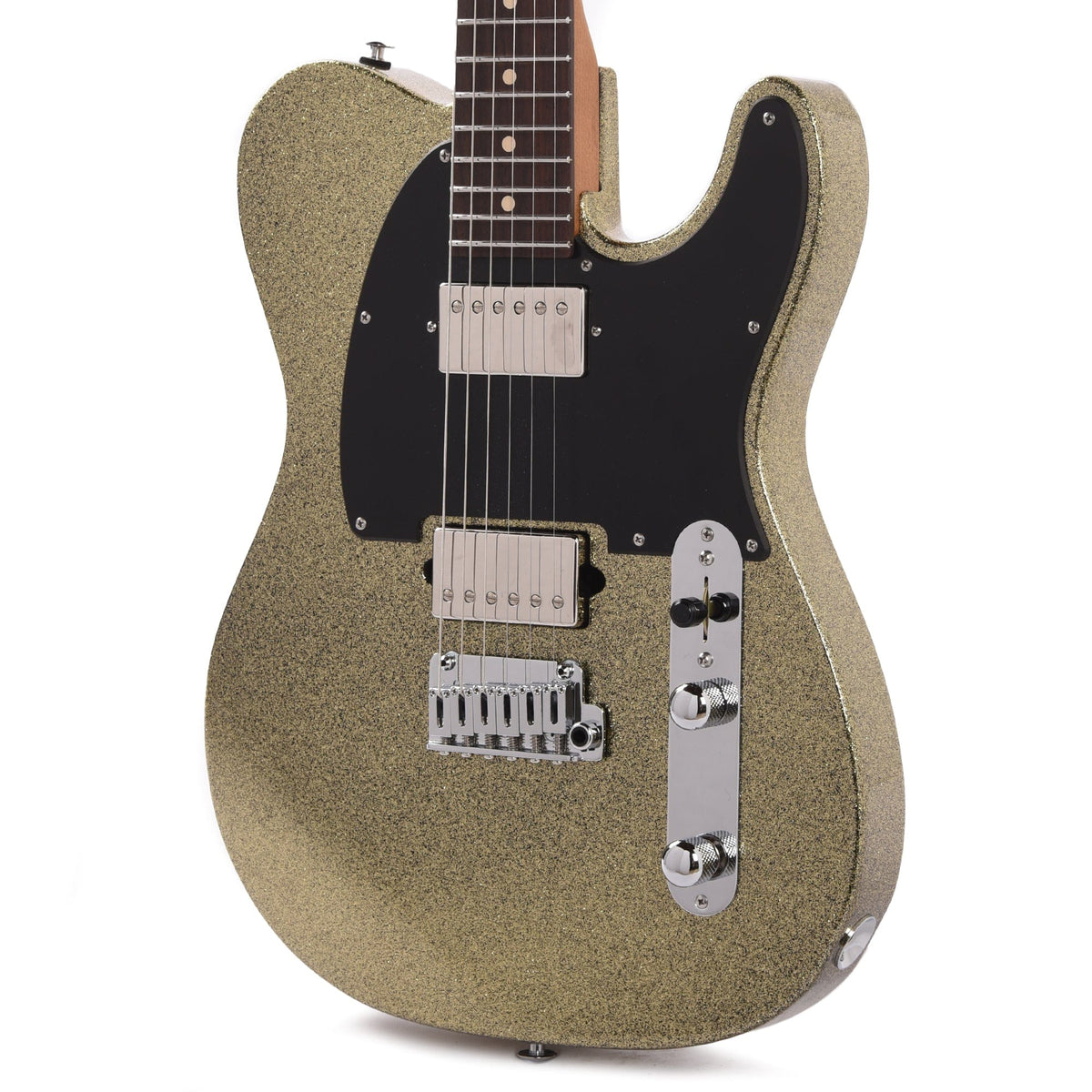 Suhr Custom Classic T Paulownia HH Gold Sparkle w/Roasted Neck & Rosewood Fingerboard - View 2 | MusicMarket