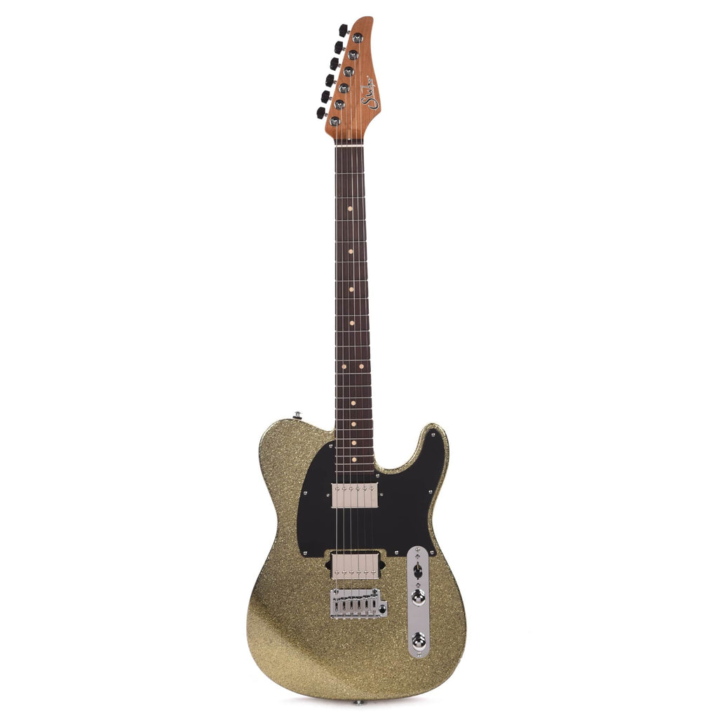 Suhr Custom Classic T Paulownia HH Gold Sparkle w/Roasted Neck & Rosewood Fingerboard - View 4 | MusicMarket
