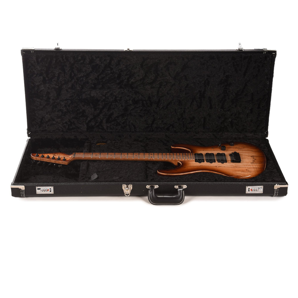 Suhr Custom Modern Brown Burst w/CME-Selected Spalt Maple Top - View 9 | MusicMarket