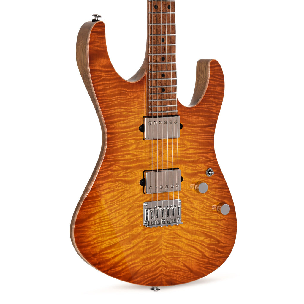 Suhr Custom Modern Set Neck Suhr Burst w/CME-Selected Angel Quilt Maple Top - MusicMarket