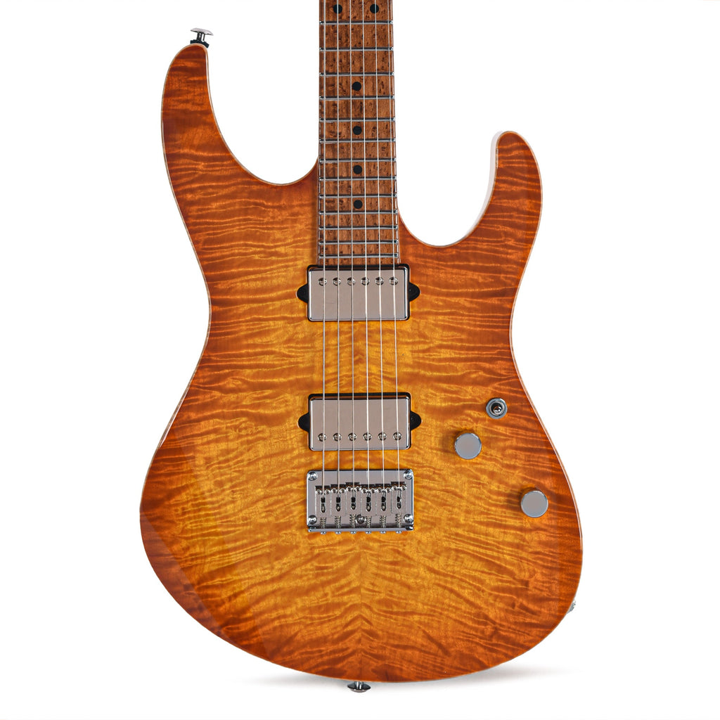 Suhr Custom Modern Set Neck Suhr Burst w/CME-Selected Angel Quilt Maple Top - View 2 | MusicMarket