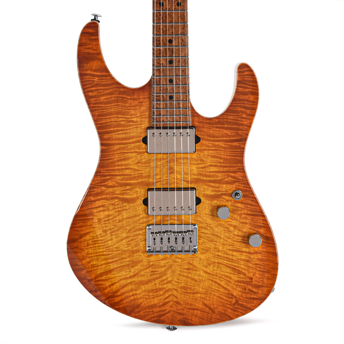 Suhr Custom Modern Set Neck Suhr Burst w/CME-Selected Angel Quilt Maple Top - View 2 | MusicMarket