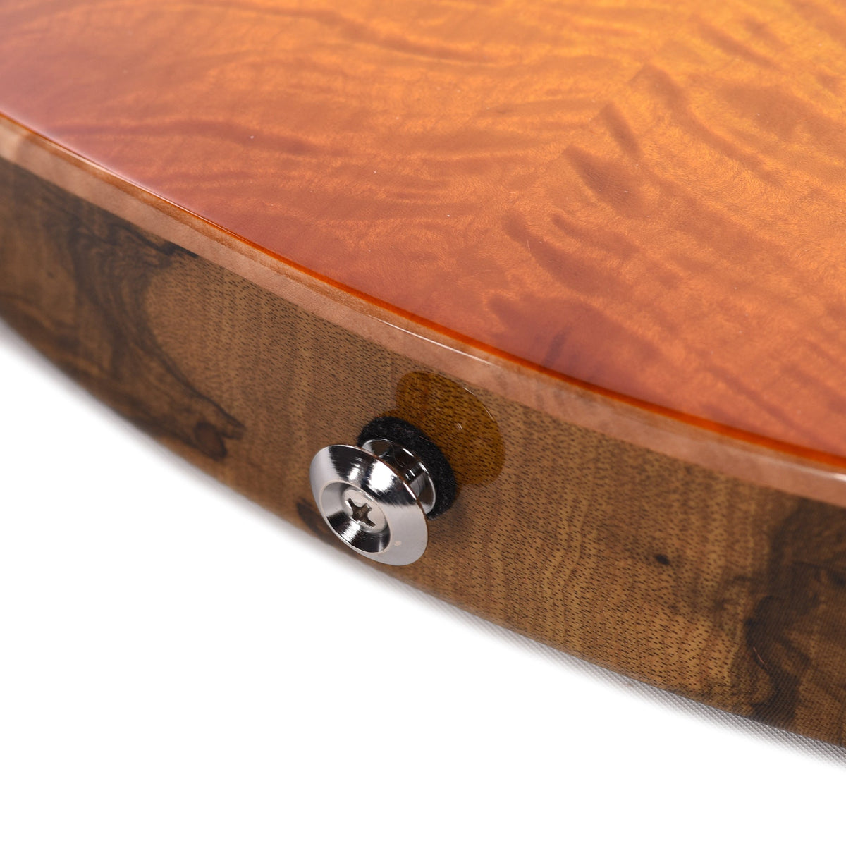 Suhr Custom Modern Set Neck Suhr Burst w/CME-Selected Angel Quilt Maple Top - View 13 | MusicMarket