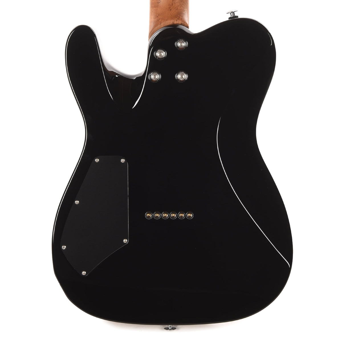 Suhr Custom Modern T Trans Algae w/CME-Selected Burl Maple Top - View 4 | MusicMarket
