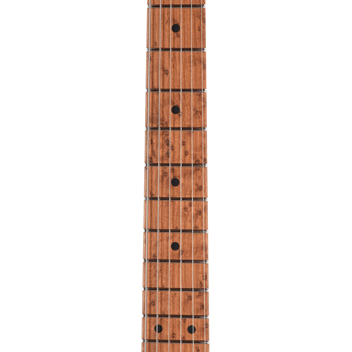 Suhr Custom Modern T Trans Algae w/CME-Selected Burl Maple Top - View 13 | MusicMarket