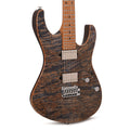 Suhr Custom Modern Trans Blue Denim w/CME-Selected Waterfall Burl Maple 1-Piece Top - MusicMarket