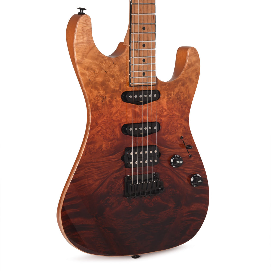 Suhr Custom Standard Desert Gradient w/CME-Selected Burl Maple Top - MusicMarket
