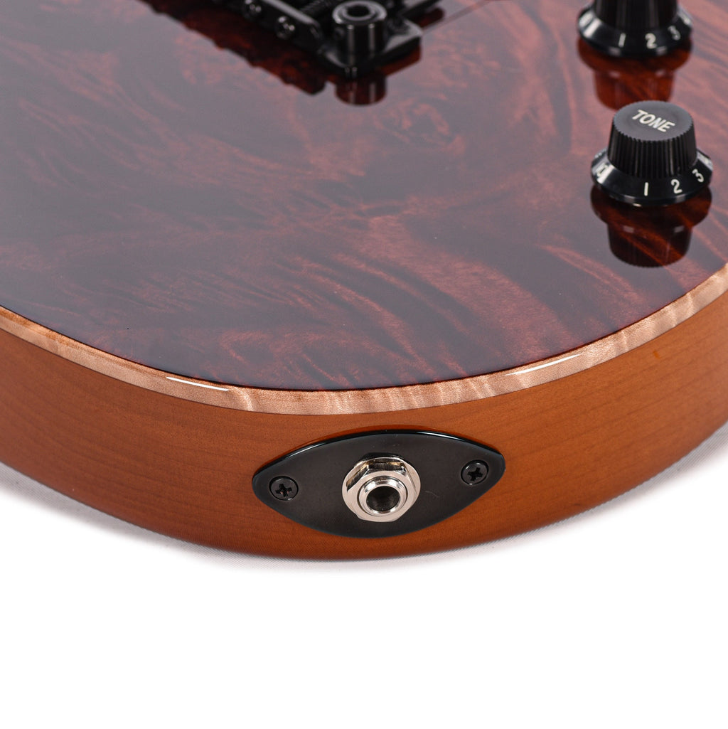 Suhr Custom Standard Desert Gradient w/CME-Selected Burl Maple Top - View 13 | MusicMarket