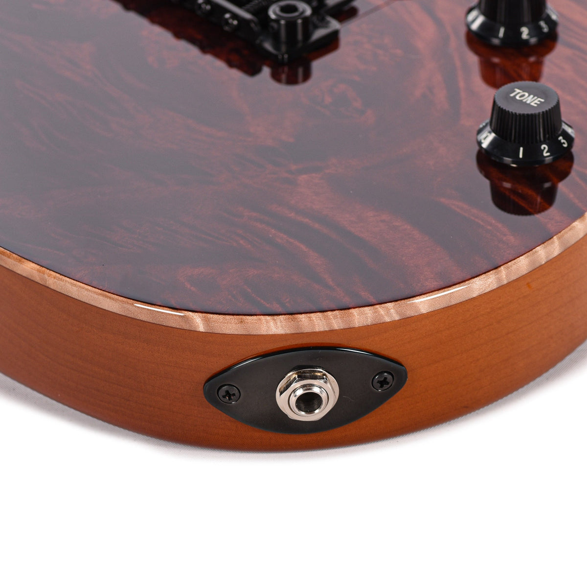 Suhr Custom Standard Desert Gradient w/CME-Selected Burl Maple Top - View 13 | MusicMarket