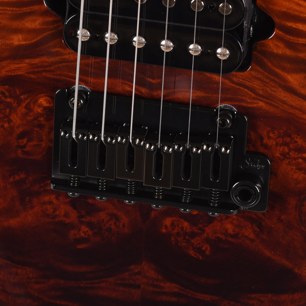 Suhr Custom Standard Desert Gradient w/CME-Selected Burl Maple Top - View 10 | MusicMarket