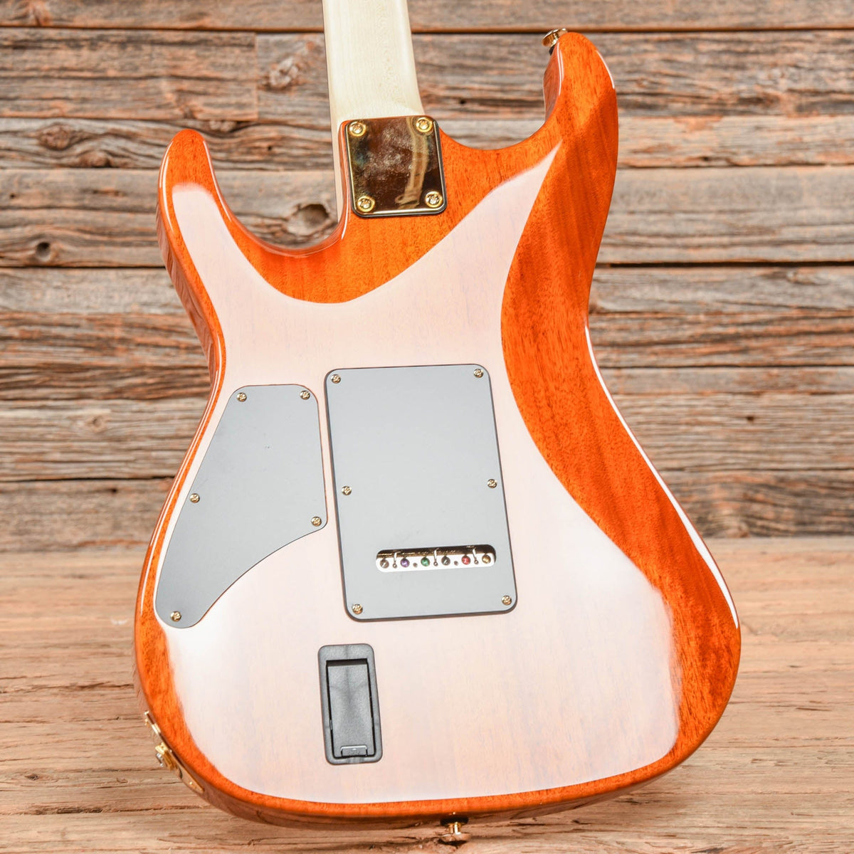 Suhr Limited Edition Standard Legacy Okoume/Curly Maple Sunburst - View 9 | MusicMarket