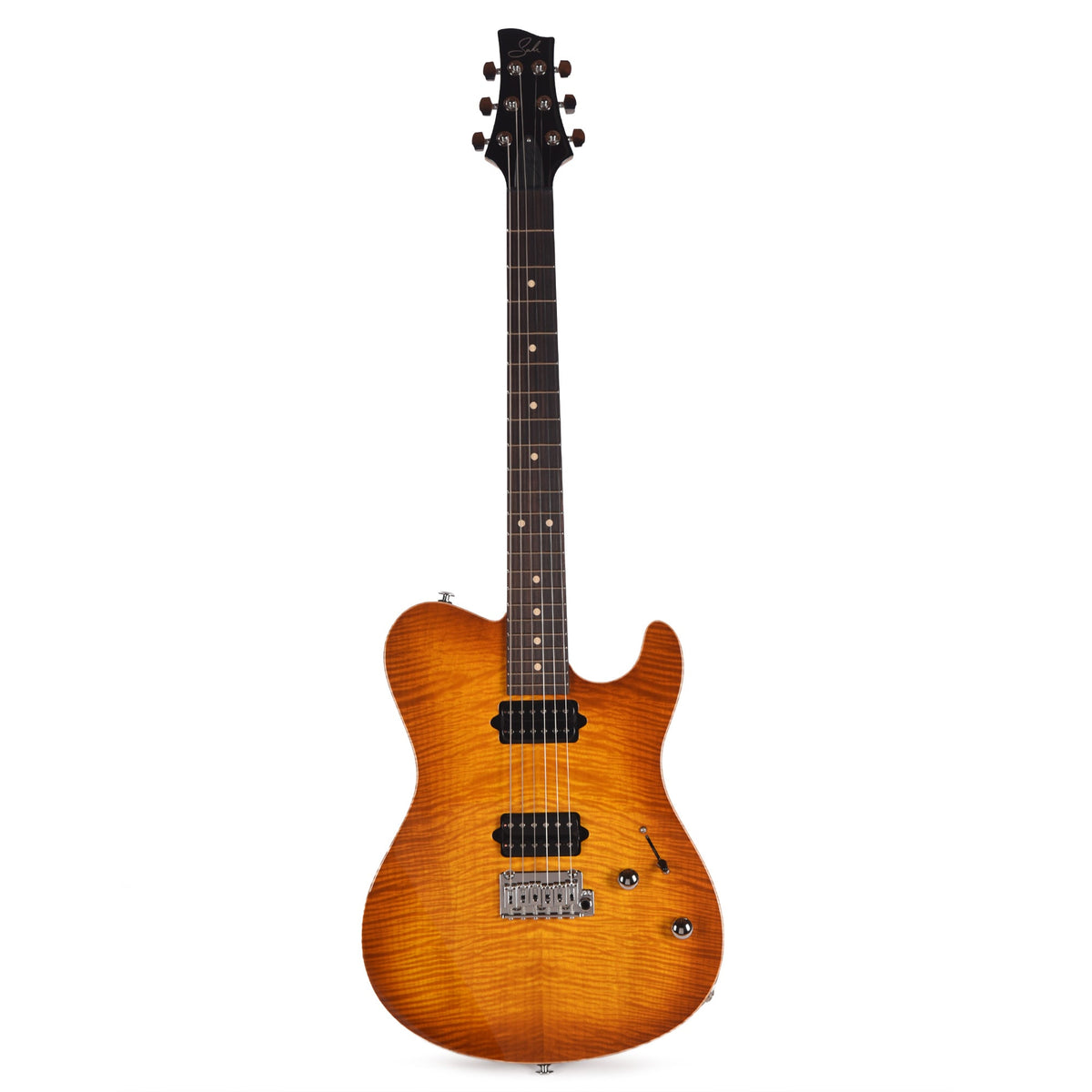 Suhr Oso Short Scale Tea Burst w/Figured Maple Top - View 4 | MusicMarket