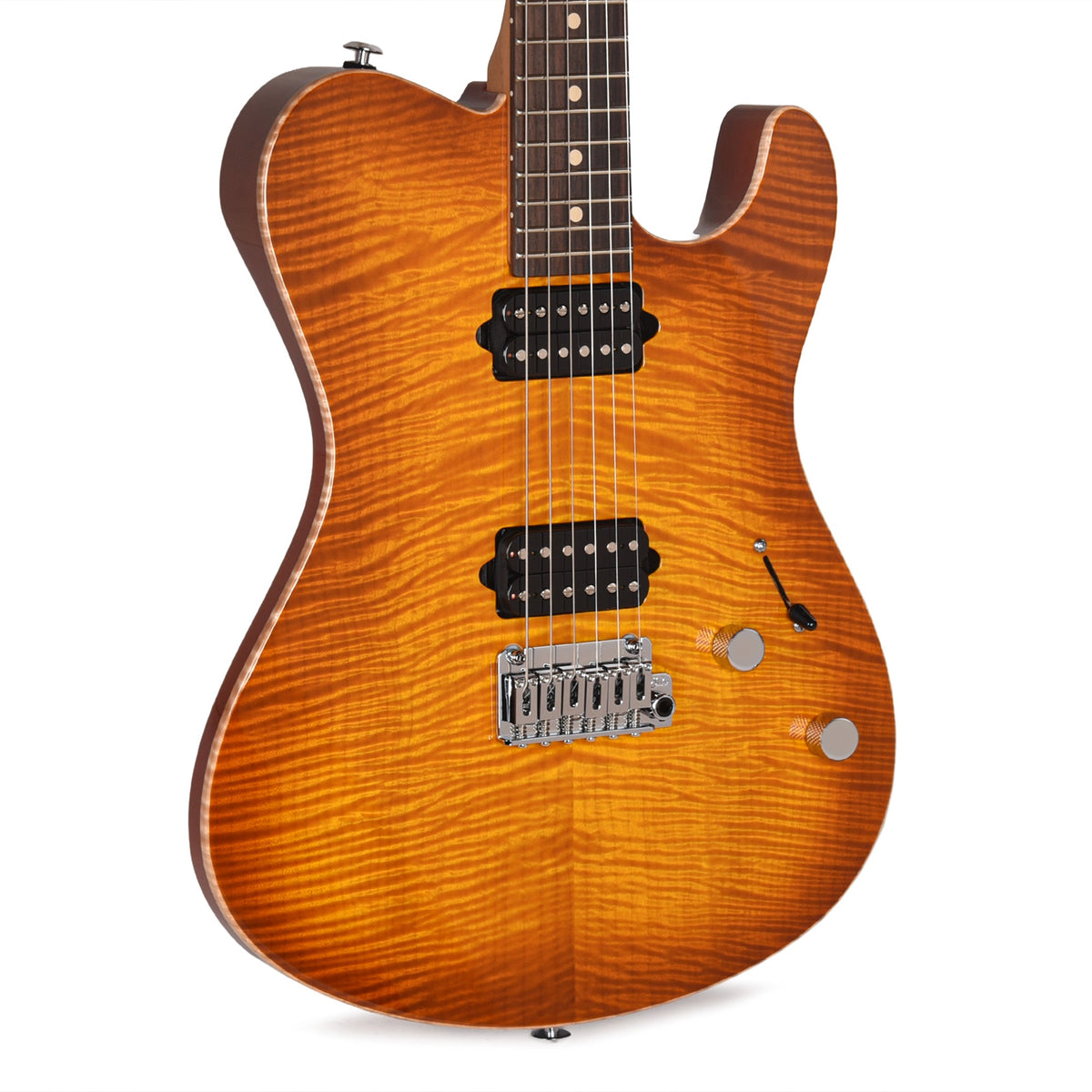 Suhr Oso Short Scale Tea Burst w/Figured Maple Top - MusicMarket