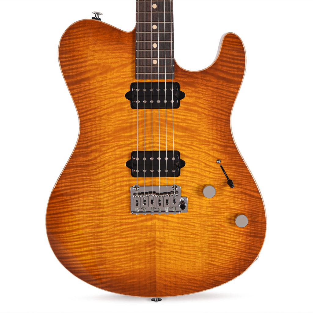 Suhr Oso Short Scale Tea Burst w/Figured Maple Top - View 2 | MusicMarket