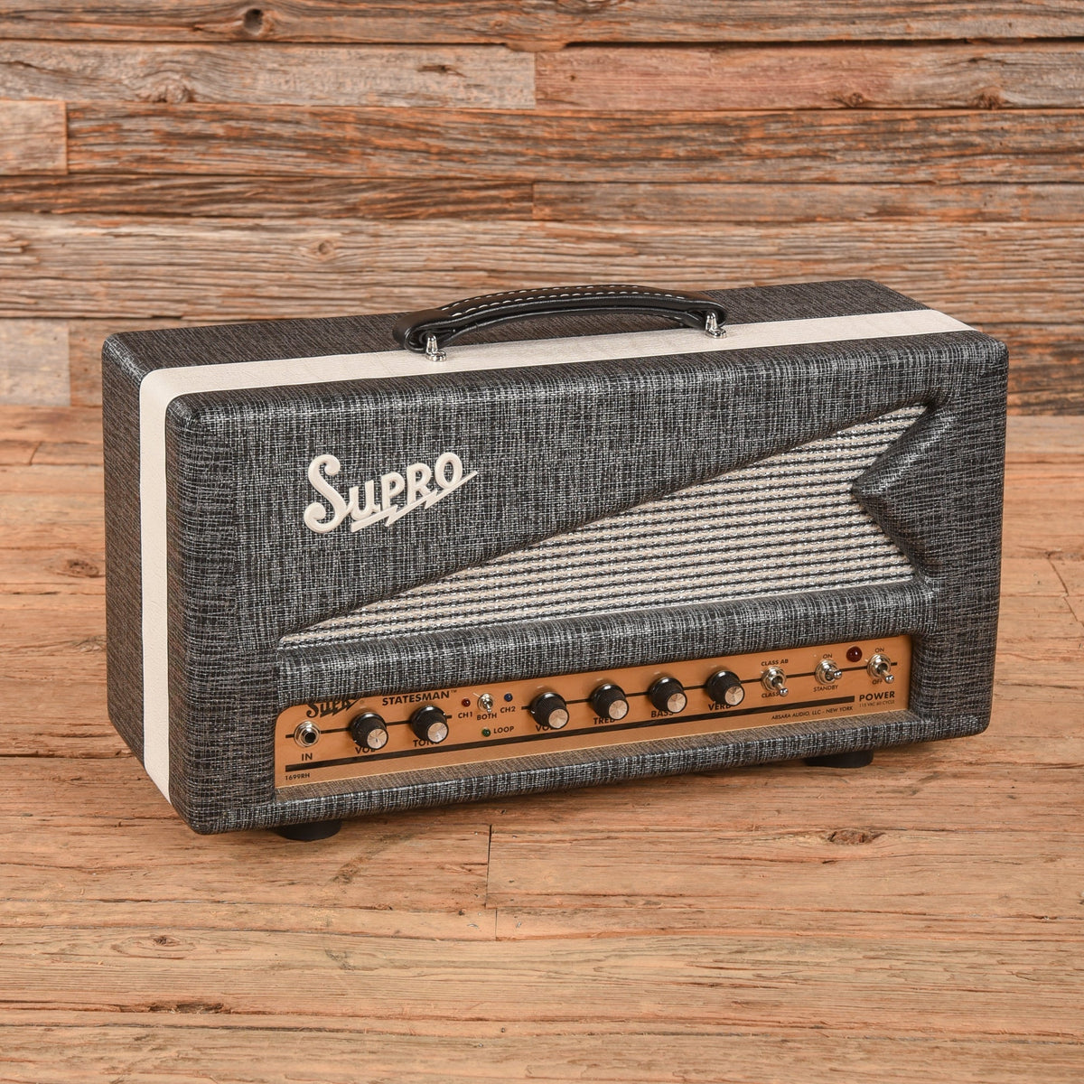 Supro 1699RH Statesman 2-Channel 50-Watt Guitar Amp Head - MusicMarket