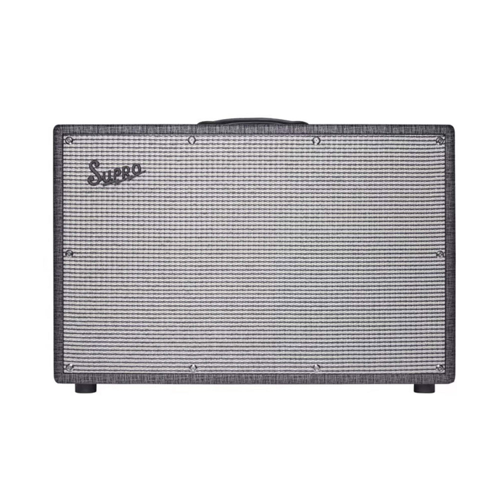 Supro Black Magick 2x12 Guitar Amp Cabinet Black Rhino - MusicMarket