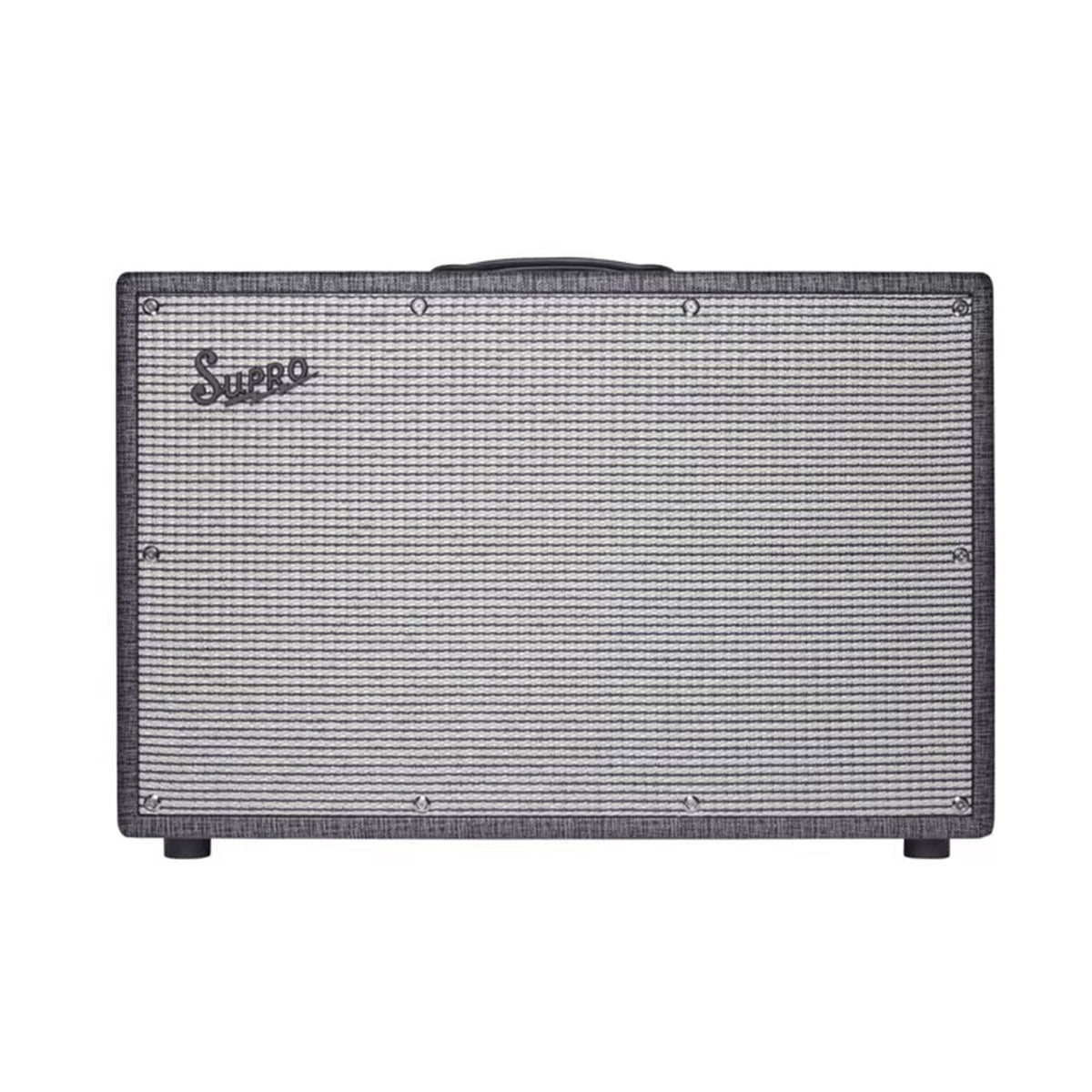 Supro Black Magick 2x12 Guitar Amp Cabinet Black Rhino - MusicMarket